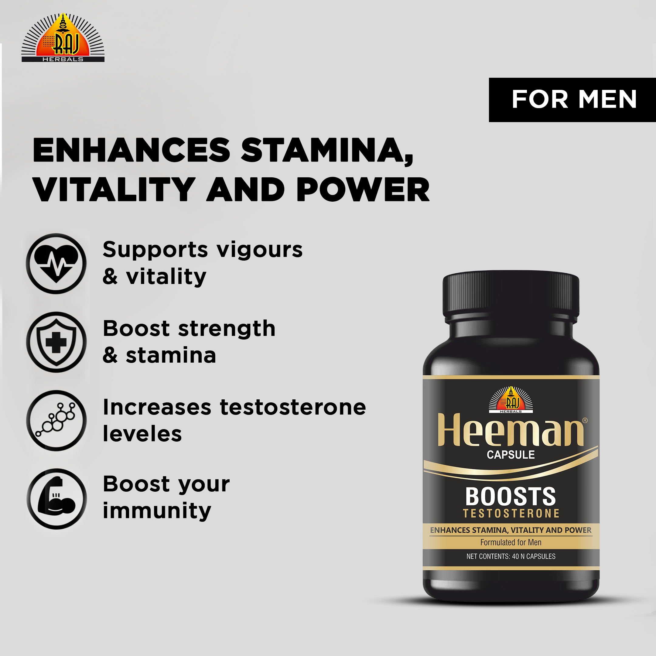 HEEMAN CAPSULE- PACK- 40 CAPSULES | Natural Men’s Sexual Health Support