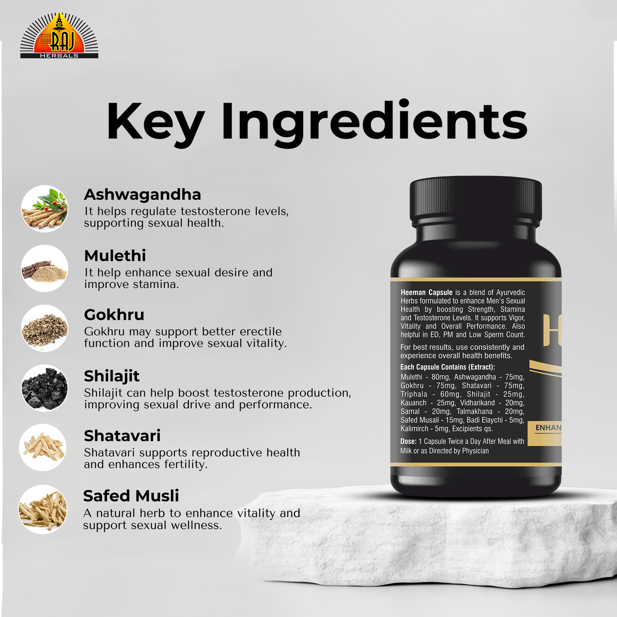 HEEMAN CAPSULE- PACK- 40 CAPSULES | Natural Men’s Sexual Health Support