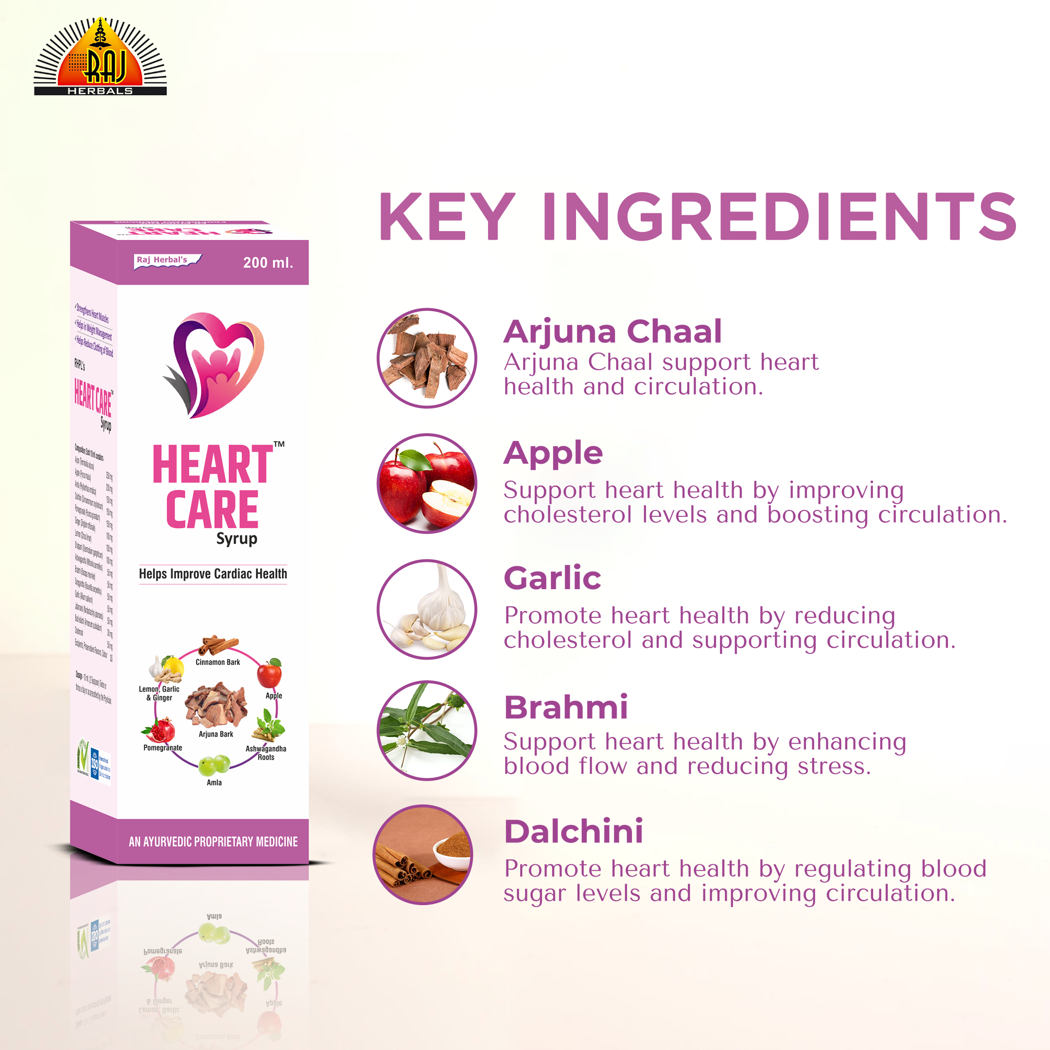 Heart Care Syrup - Pack of 2 Bottles | Herbal Heart Health Support