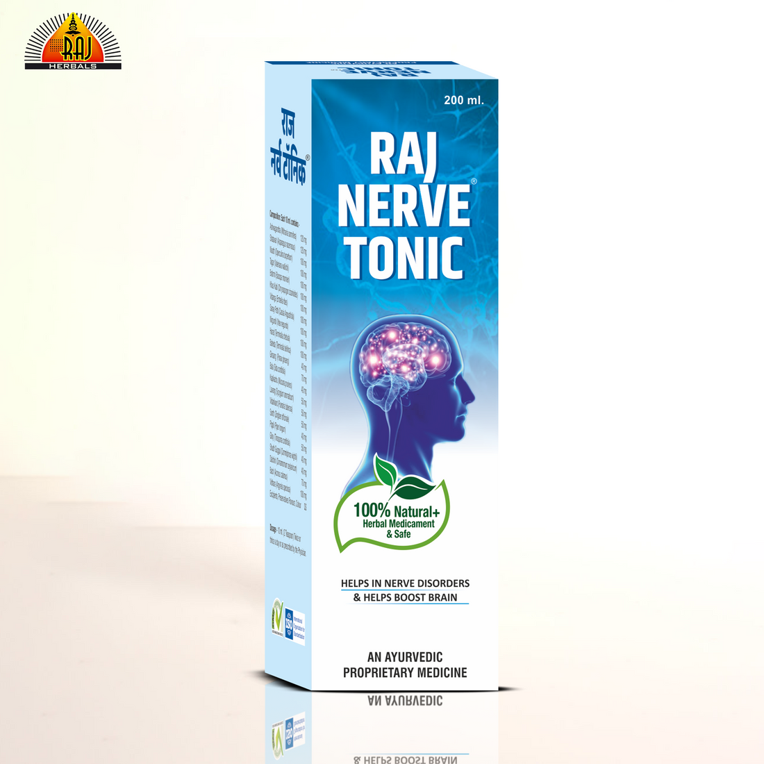 Raj Nerve Tonic - Pack of 2 Bottles |  Herbal Support for Stress & Memory