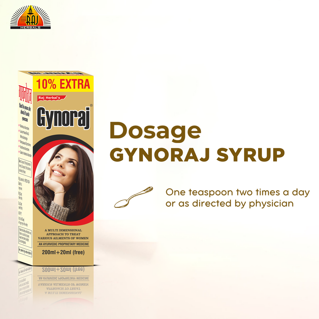 Gynoraj Syrup - Pack of 3 Bottles | Ayurvedic Menstrual Health Support