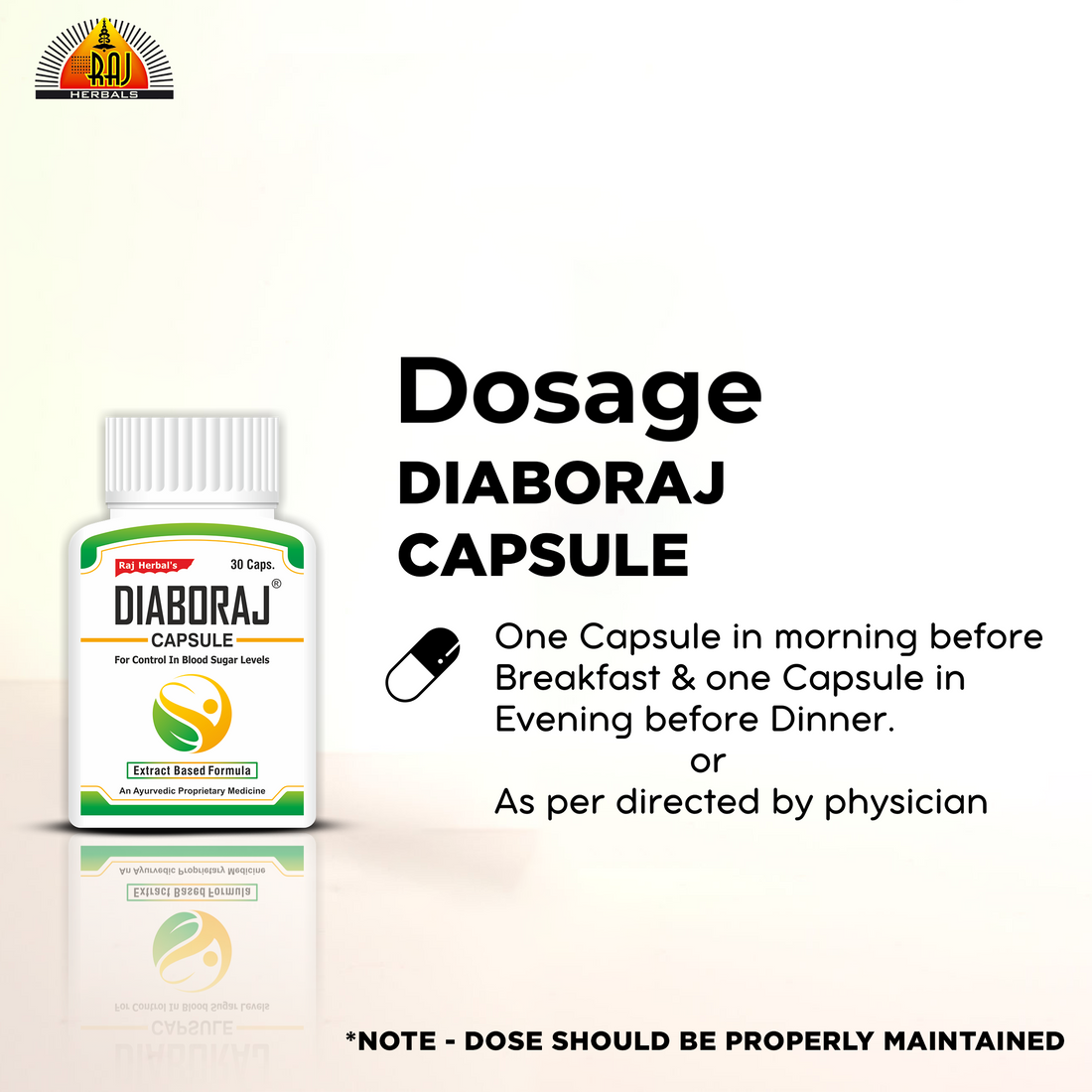 Diaboraj Capsule – Pack of 2 Bottles | Ayurvedic Support for Blood Sugar Management