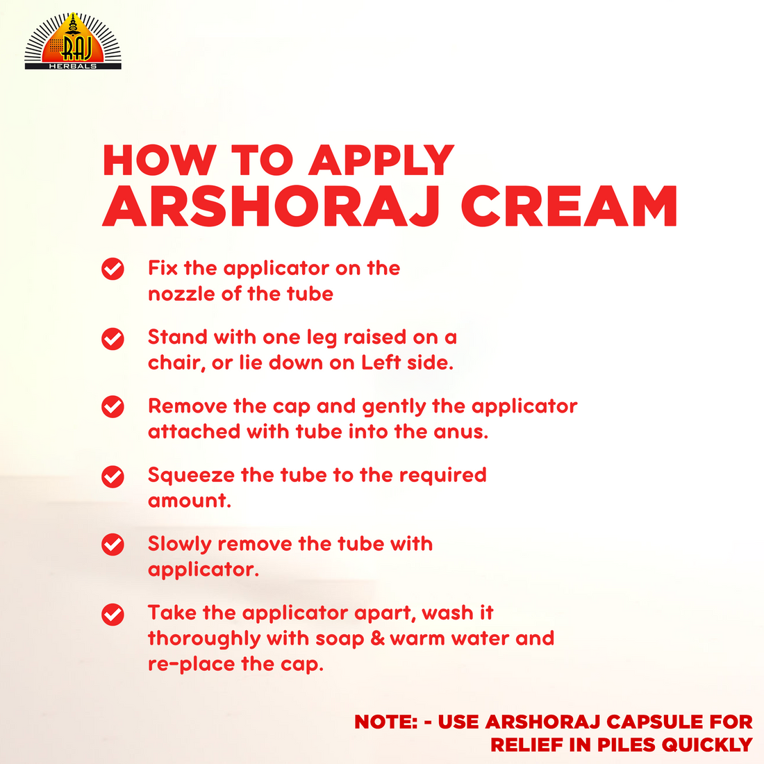 Arshoraj Cream | Ayurvedic Relief for Piles, Hemorrhoids, Pain & Itching Treatment