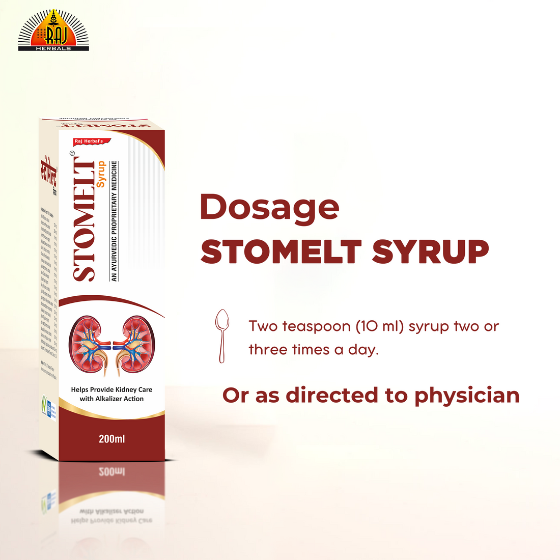 Stomelt Syrup – Pack of 2 Bottles | Ayurvedic Relief for Kidney Stones & UTIs