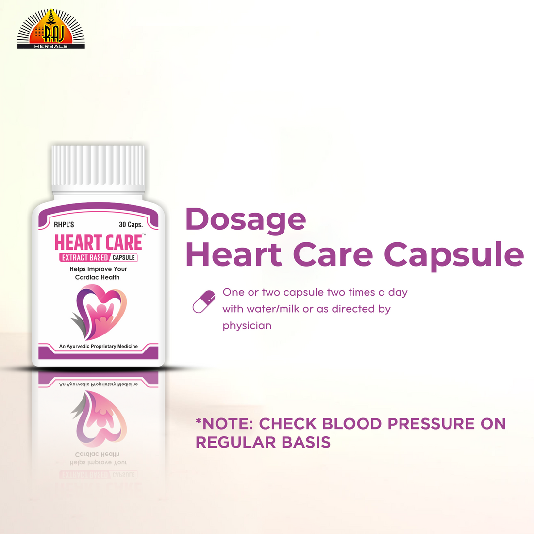 Heart Care Capsule - Pack of 1 Bottle | Herbal Heart Health Support