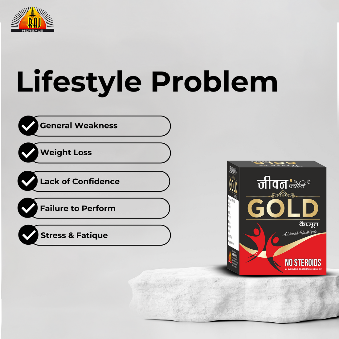 Jeevan Jyoti Gold Capsule - Pack of 2 Boxes | Vitality & Energy Booster