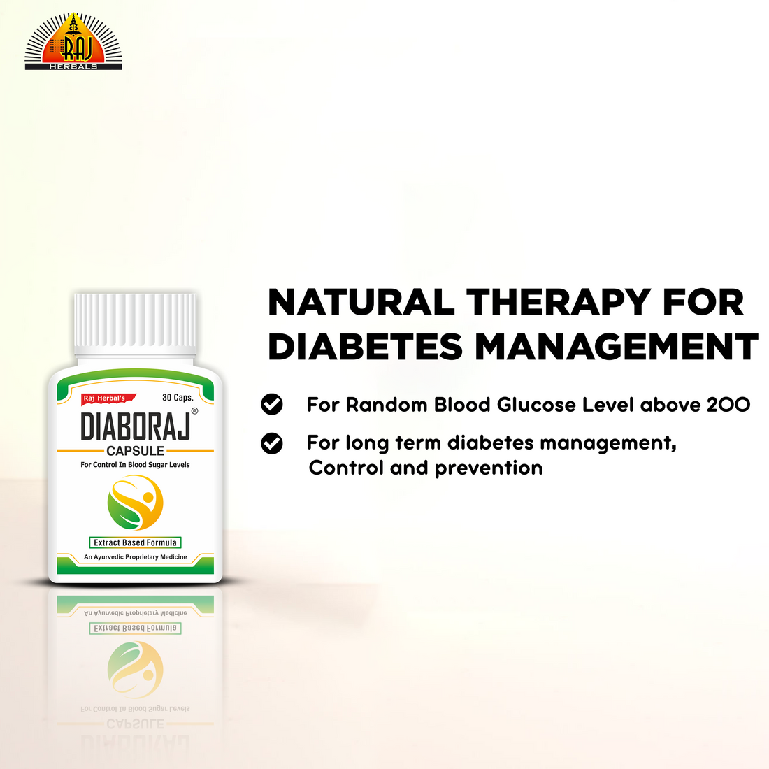 Diaboraj Capsule – Pack of 2 Bottles | Ayurvedic Support for Blood Sugar Management