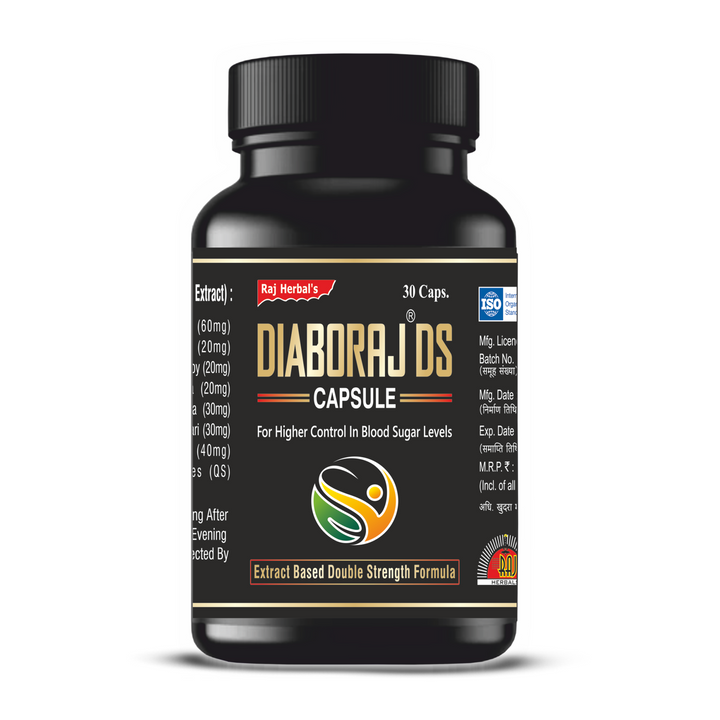 Diaboraj DS Capsule – Pack of 1 Bottle | Ayurvedic Support for Blood Sugar Control