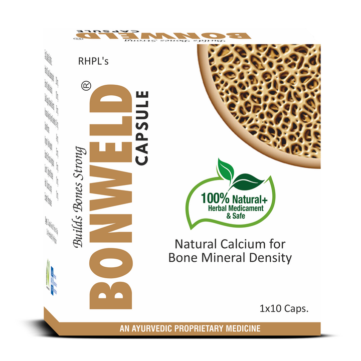 Bonweld Capsule – Pack of 5 Strips | Ayurvedic Calcium Support for Bone Health