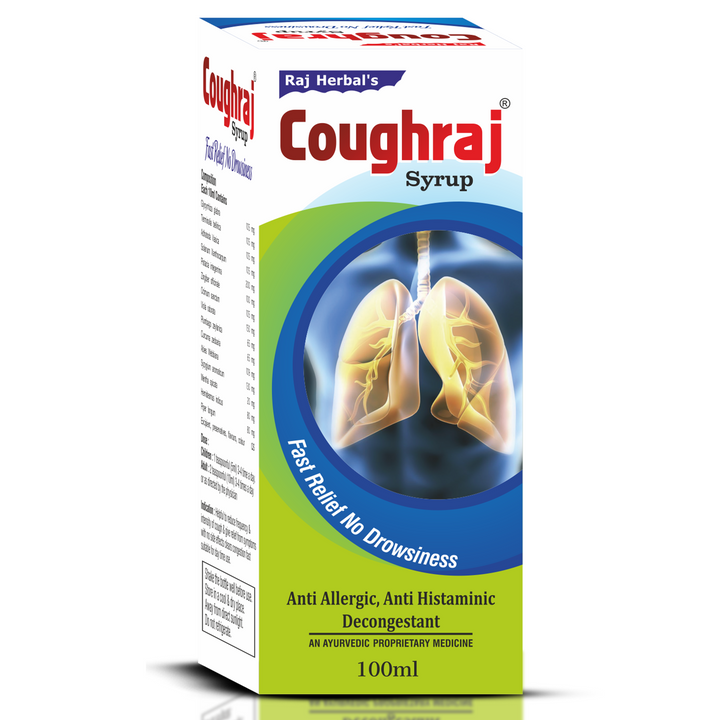 Coughraj Syrup – Pack of 4 Bottles | Ayurvedic Relief for Cough, Cold & Congestion