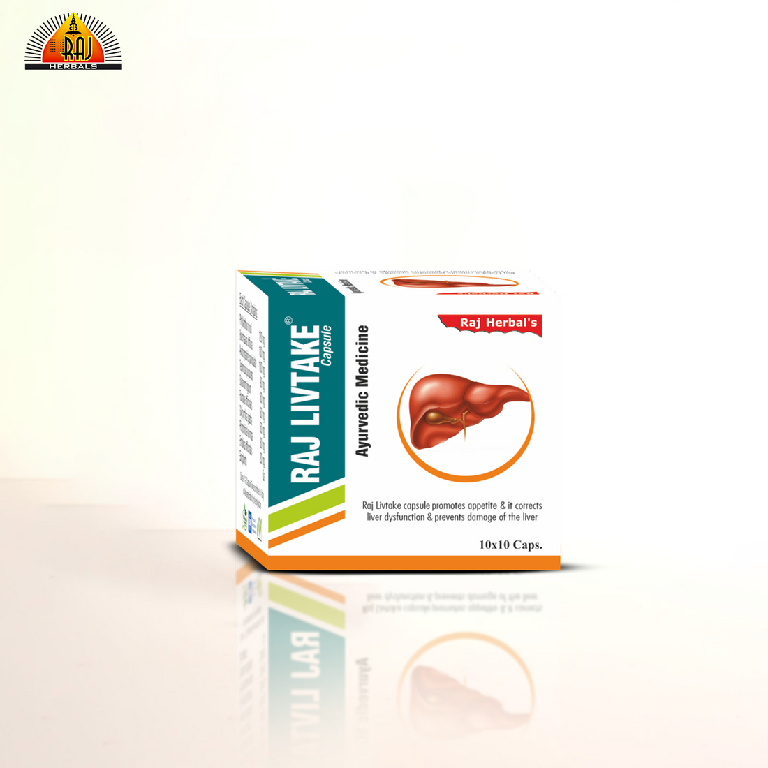 Raj Livtake Capsule - Pack of 5 Strips | Ayurvedic Liver Health Support