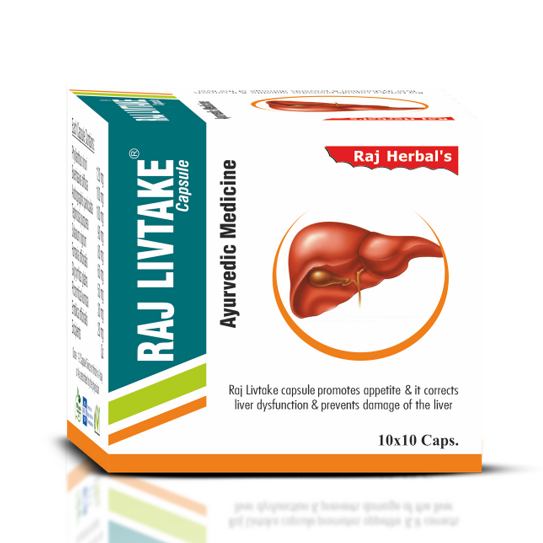 Raj Livtake Capsule - Pack of 5 Strips | Ayurvedic Liver Health Support