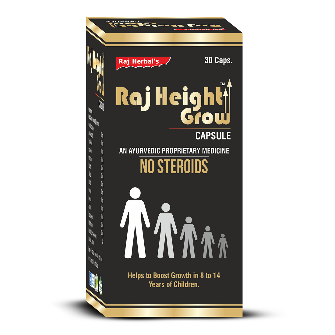 Raj Height Grow Capsule - Pack of 2 Bottles | Height Growth Supplement