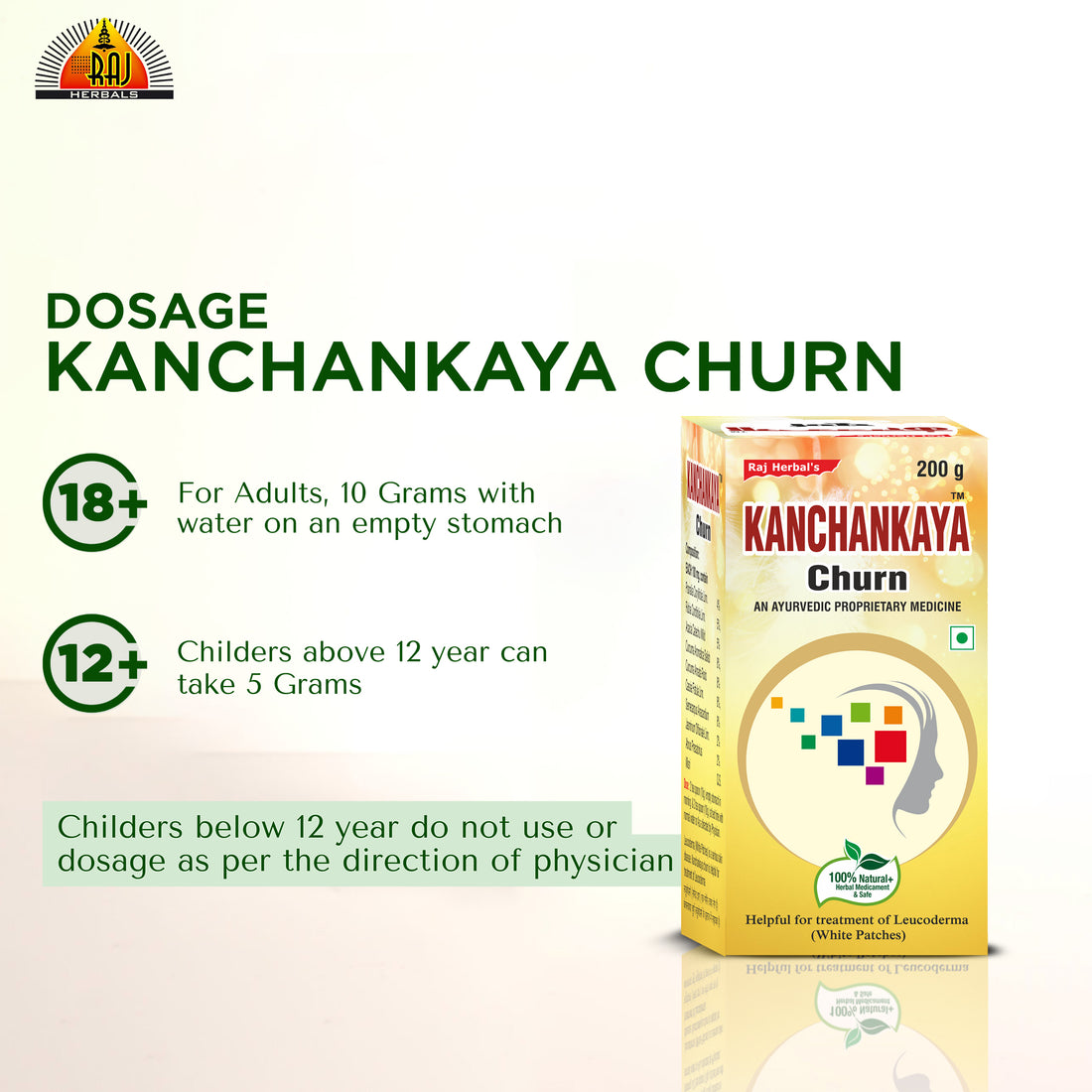 Kanchankaya Churn - Pack of 1 Bottle | Ayurvedic Solution for Vitiligo