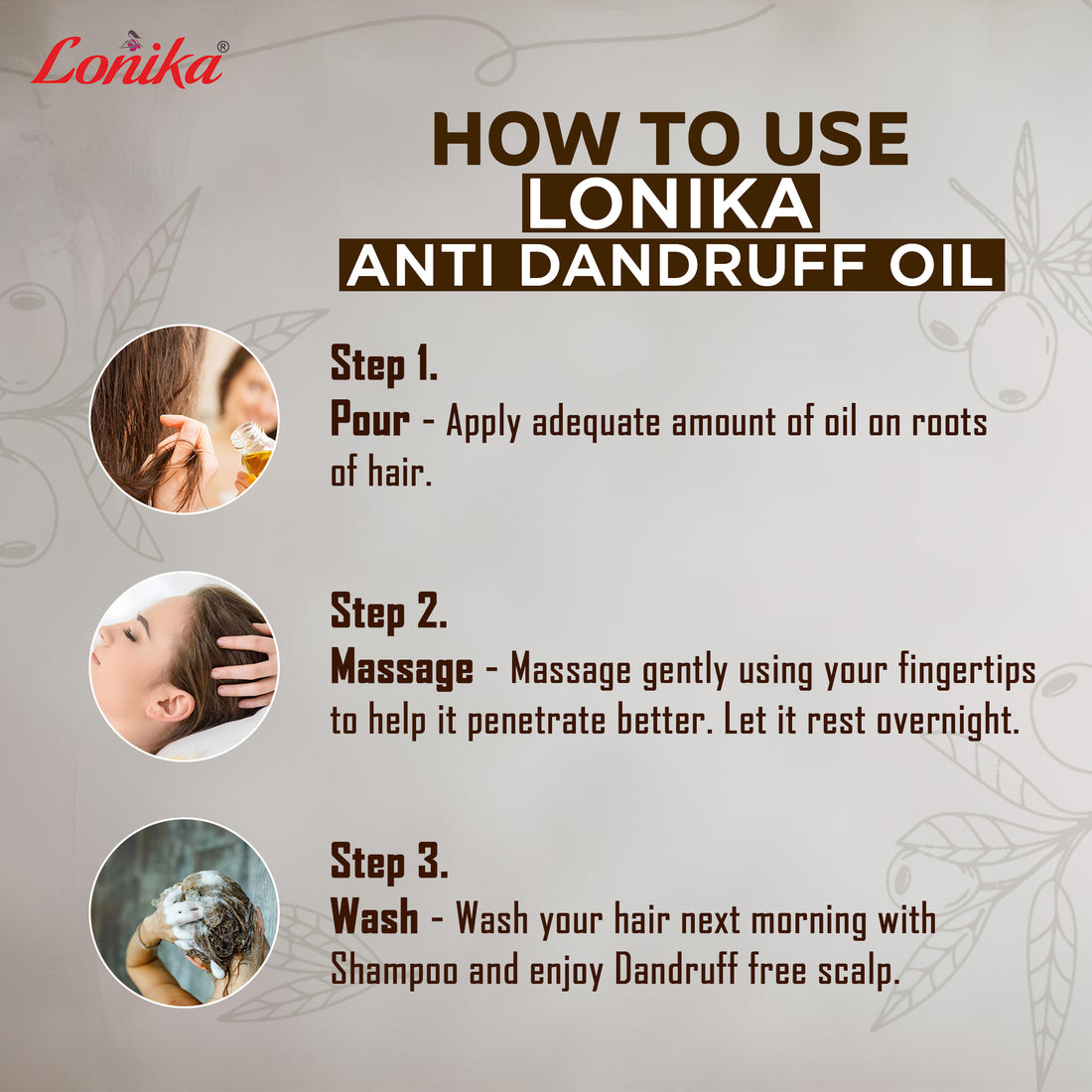 Lonika Anti Dandruff Oil - Pack of 2 Bottles | Ayurvedic Scalp Care Solution