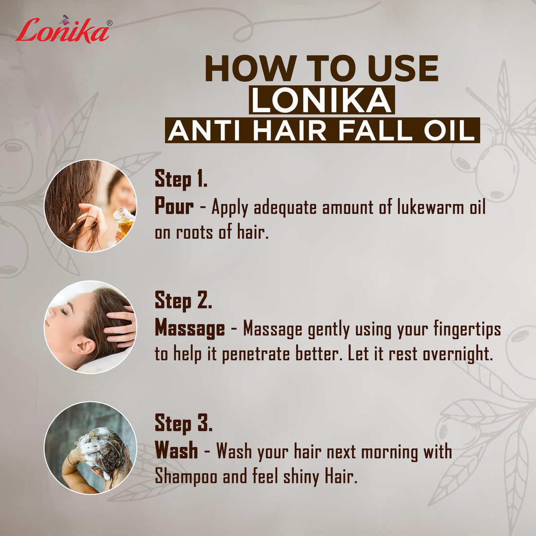 Lonika Anti Hair Fall Oil - Pack of 2 Bottles | Ayurvedic Hair Fall Solution