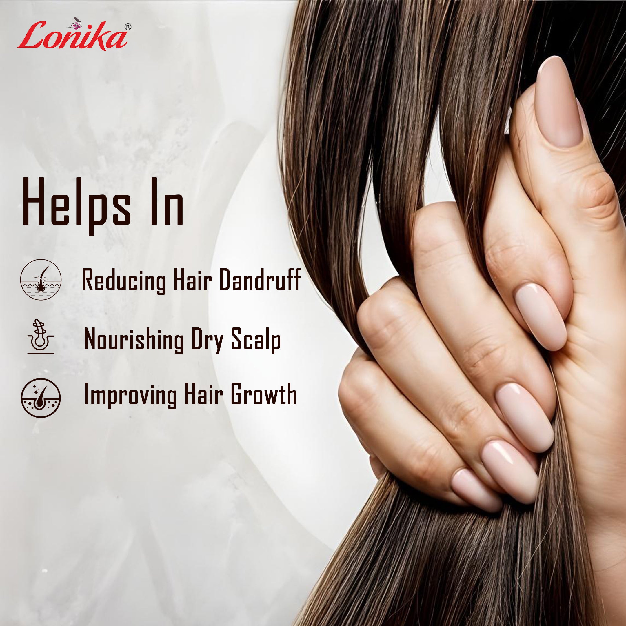 Lonika Anti Dandruff Oil - Pack of 2 Bottles | Ayurvedic Scalp Care Solution