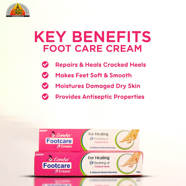 Lonika Footcare Cream | Herbal Solution for Cracked Heels & Dry Feet